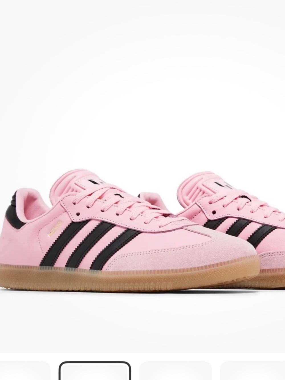 adidas samba Messi Pink and Black Samba-Style Women's Sneakers! New! 10